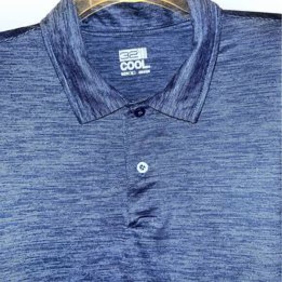 Like new, Men’s Blue Polo Shirt by 32 Degrees Cool, XL - Picture 3 of 10